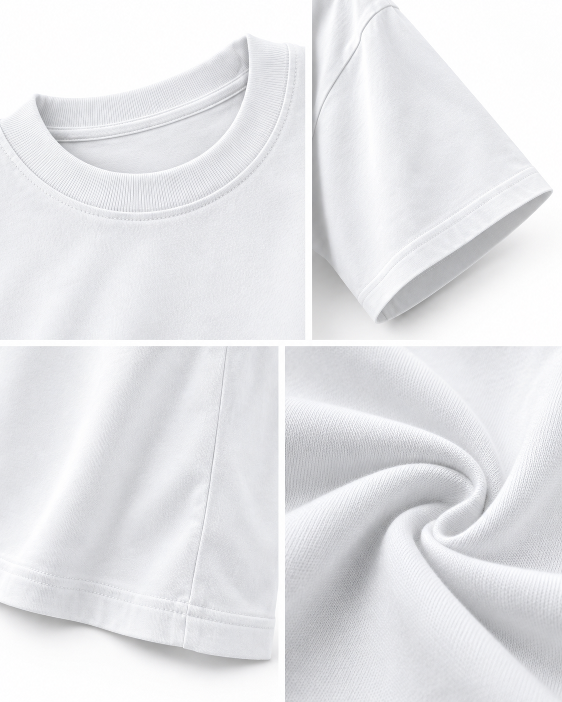 PLAIN OVERSIZED TEE — WHITE