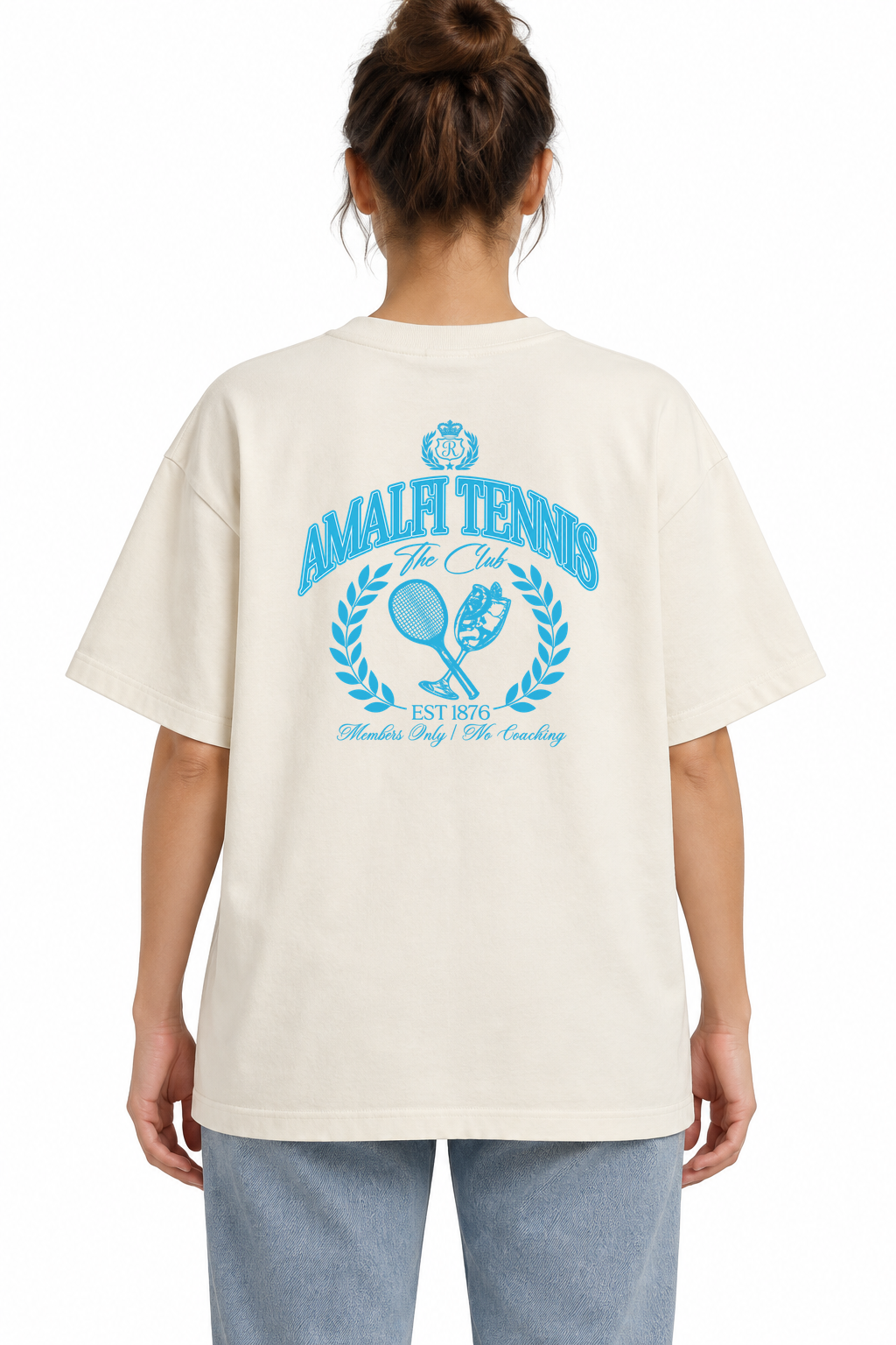 AMALFI TENNIS CLUB Tee (Blue Print)