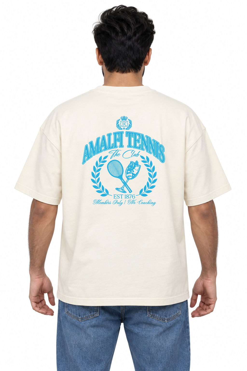 AMALFI TENNIS CLUB Tee (Blue Print)