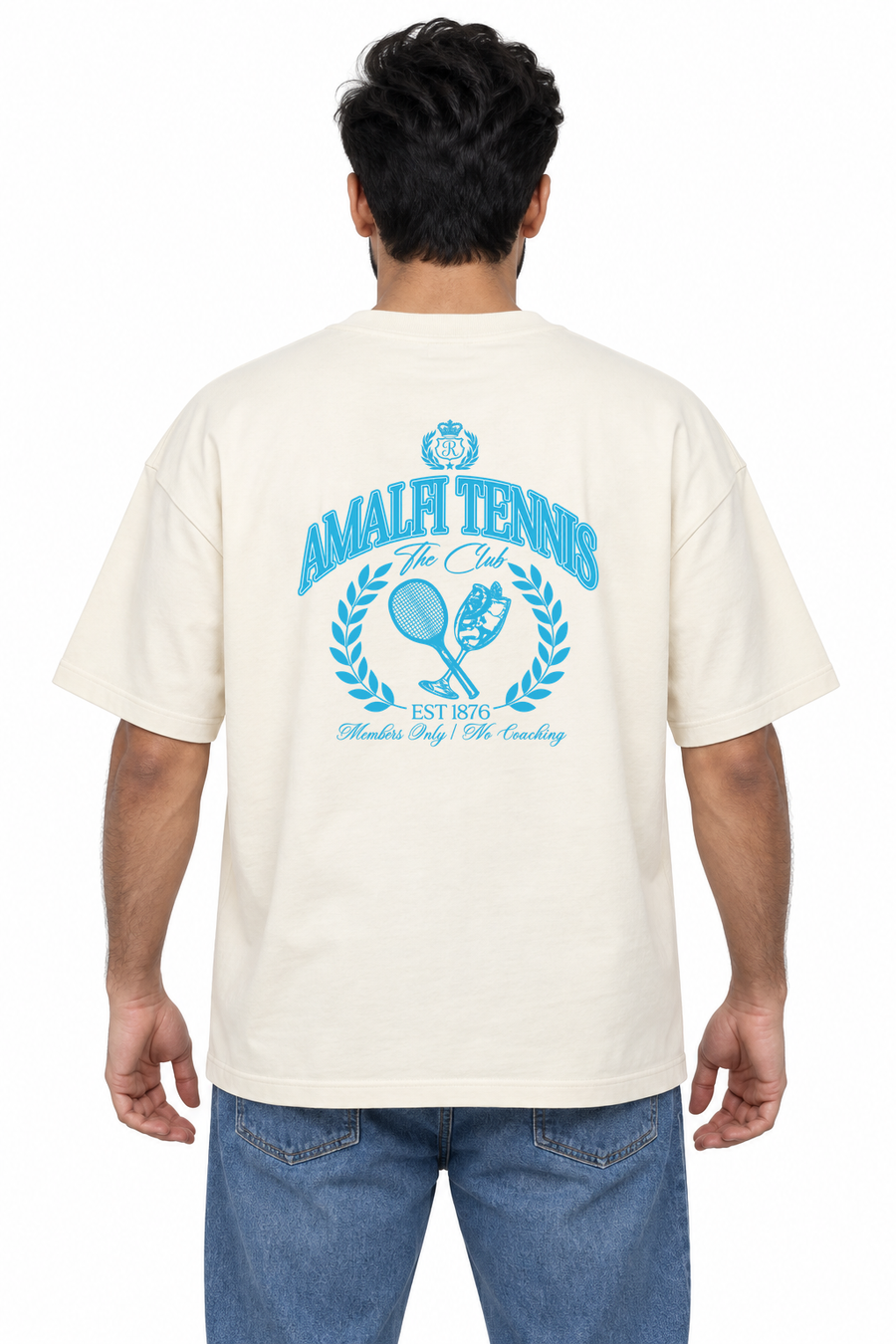 AMALFI TENNIS CLUB Tee (Blue Print)