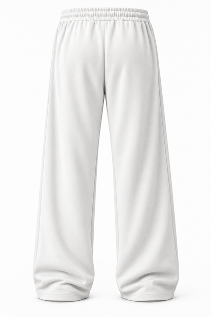 OFF-DUTY WIDE LEG TROUSER — CLOUD WHITE