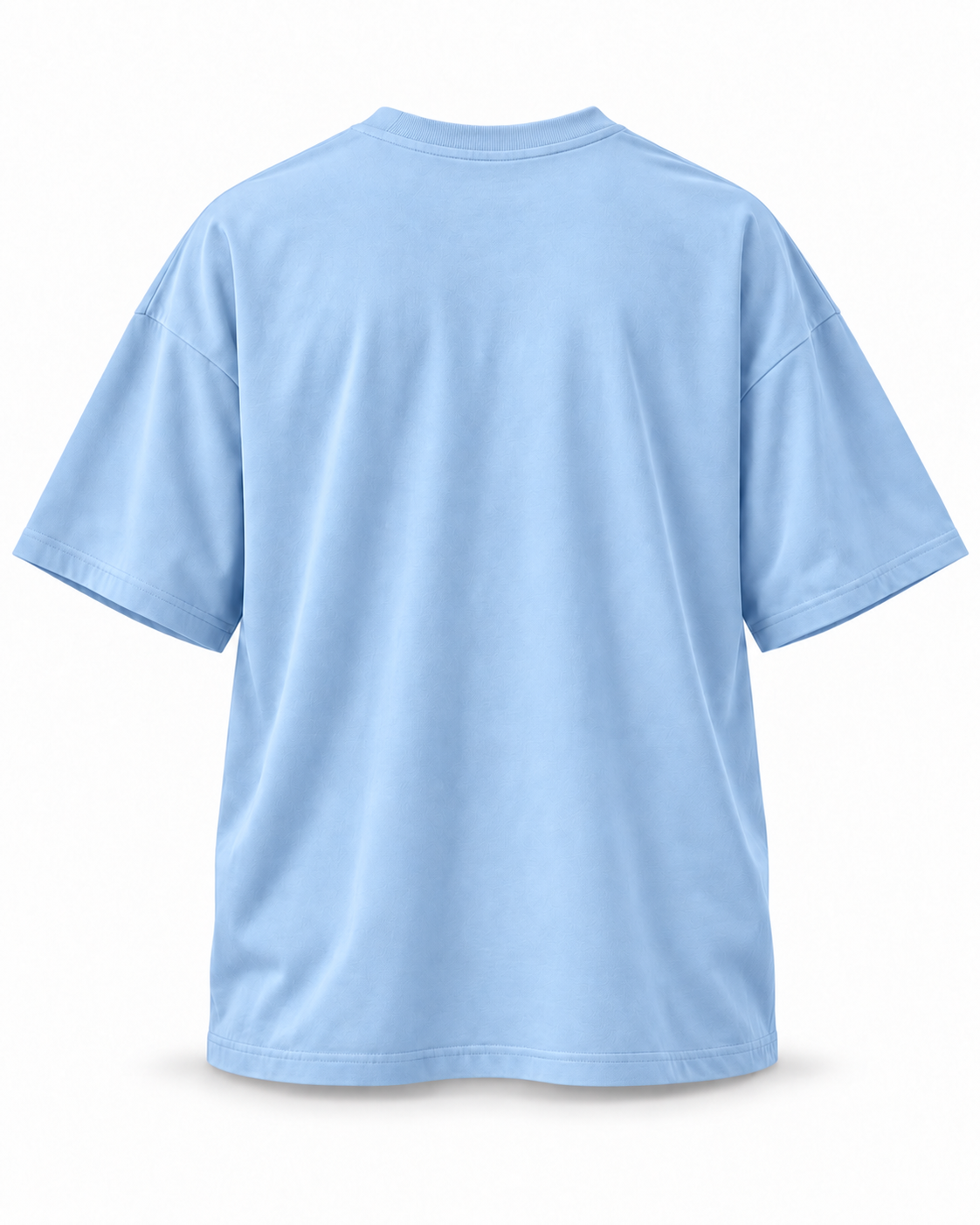 PLAIN OVERSIZED TEE — ICE BLUE