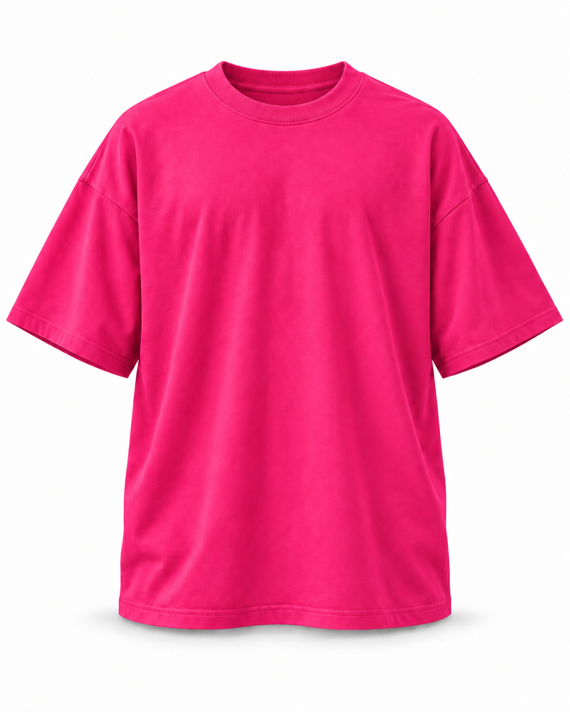 PLAIN OVERSIZED TEE — HOT PINK