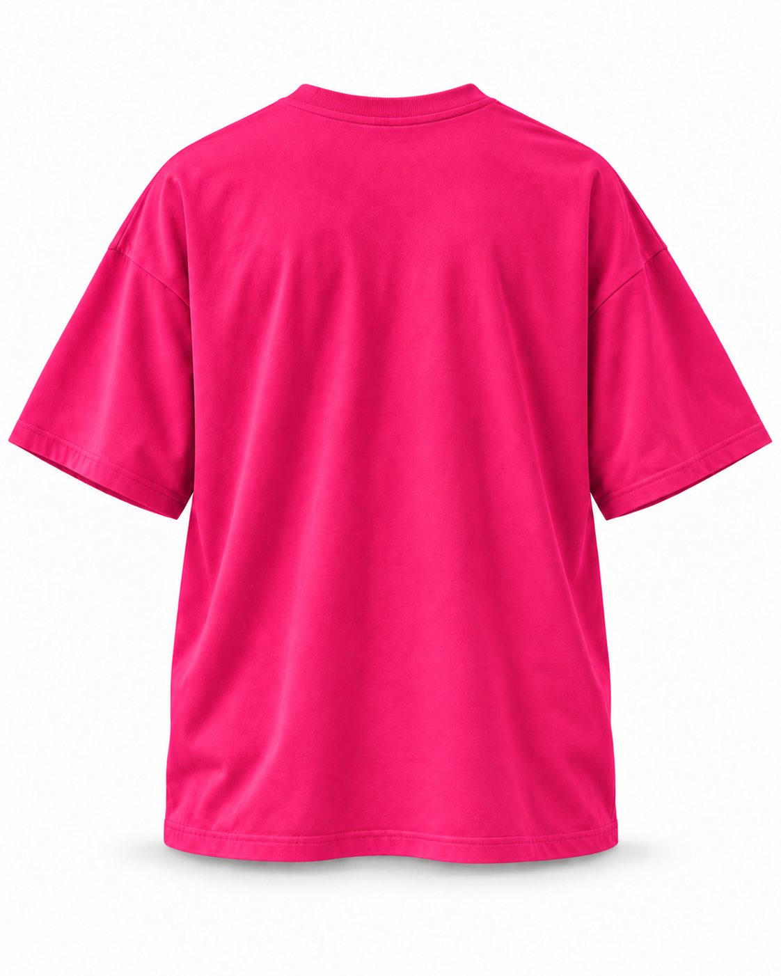 PLAIN OVERSIZED TEE — HOT PINK