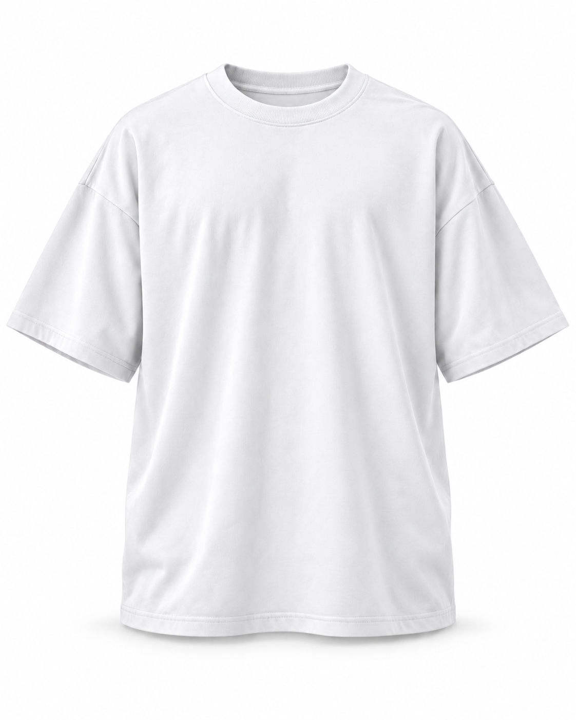 PLAIN OVERSIZED TEE — WHITE