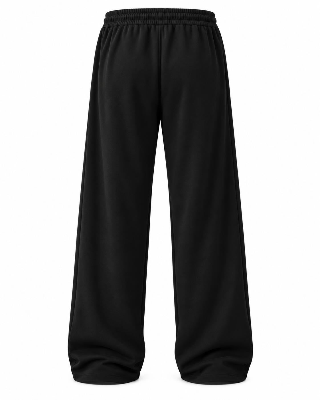 OFF-DUTY WIDE LEG TROUSER — MIDNIGHT BLACK