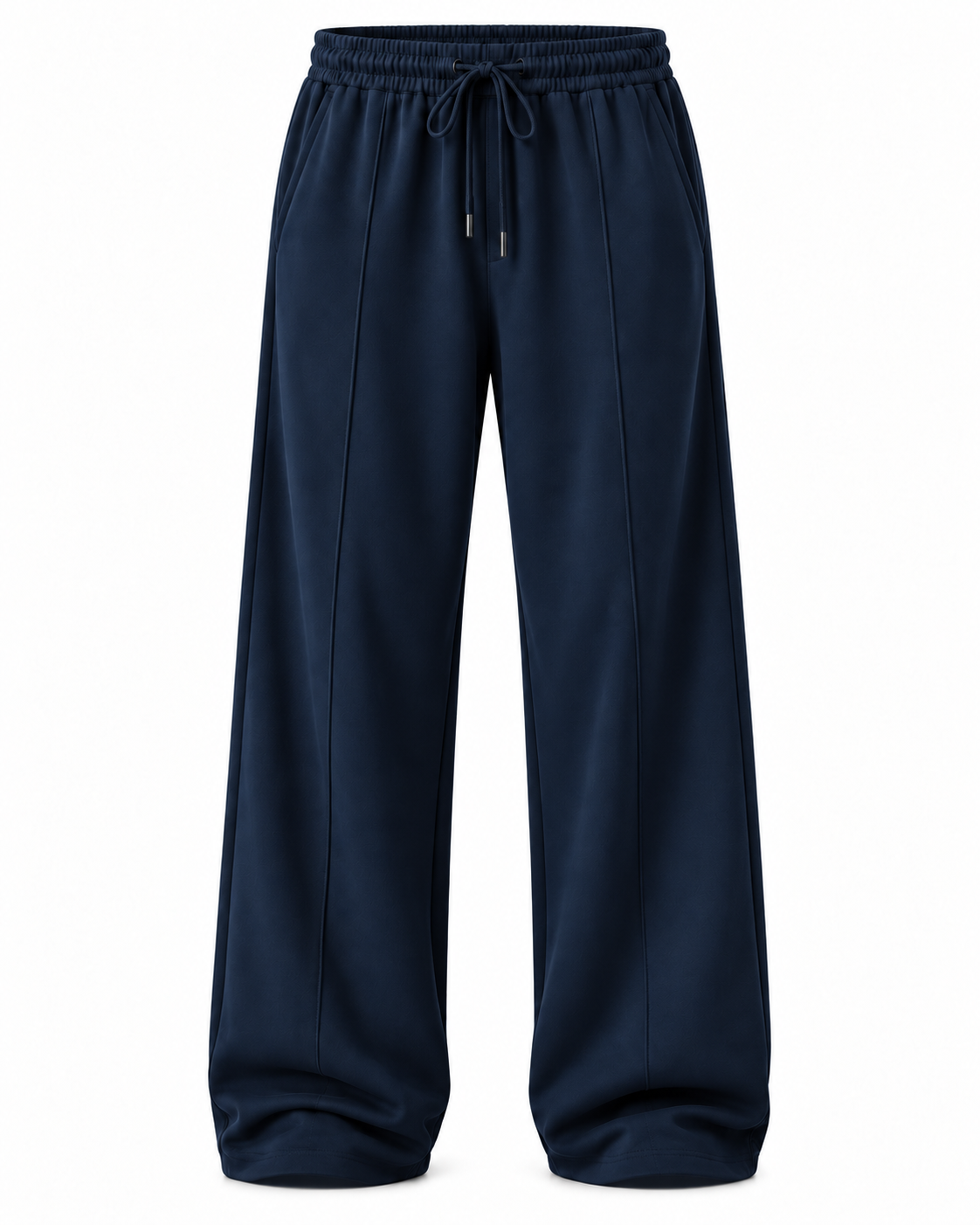 OFF-DUTY WIDE LEG TROUSER — DEEP NAVY