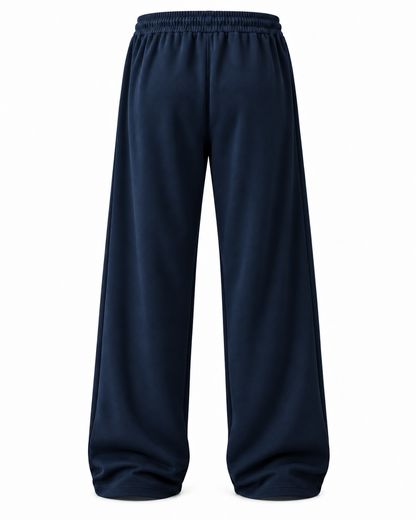 OFF-DUTY WIDE LEG TROUSER — DEEP NAVY
